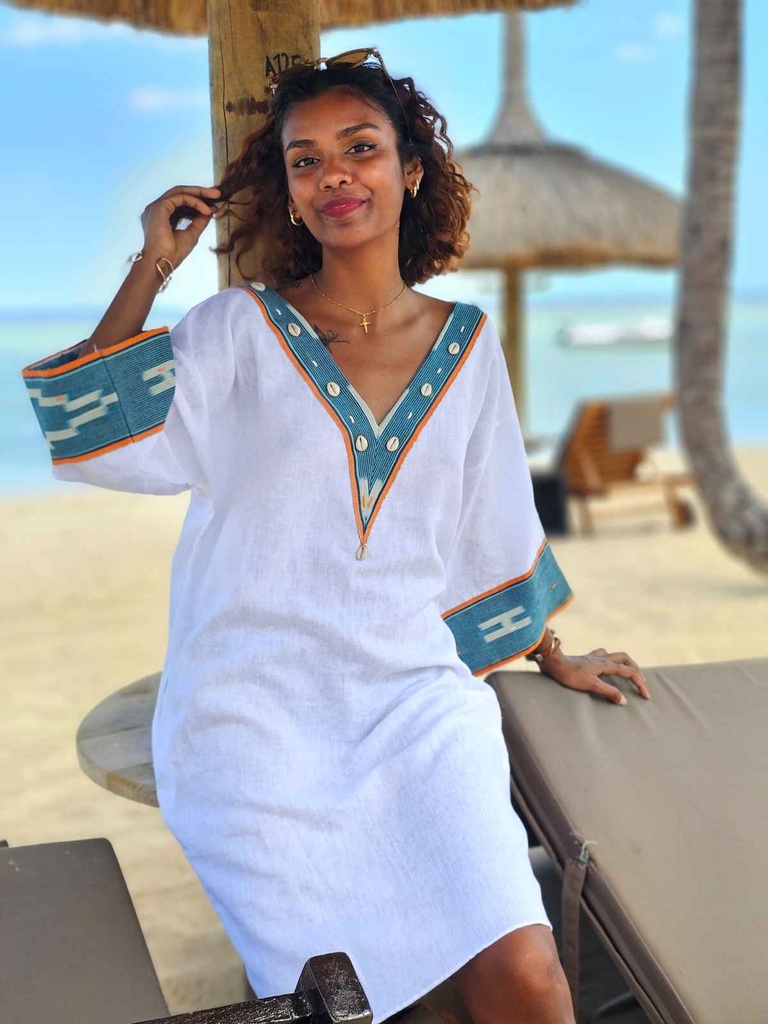 Azure Nomad kaftan haljina