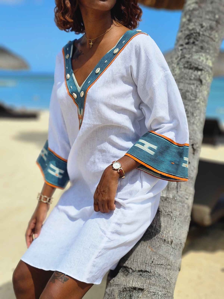 Azure Nomad kaftan haljina