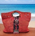 Raffia torba scarlet shell