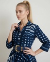 Haljina Kubwa Indigo 3/4 rukav