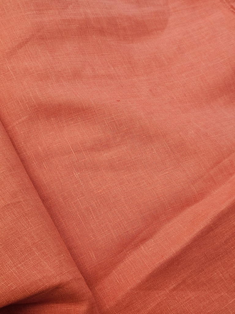 Mirelle lanena haljina burnt orange