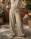 Demi-palazzo lanene pantalone natural