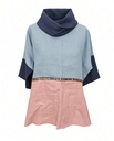Mavuno lanena bluza, Azure blue