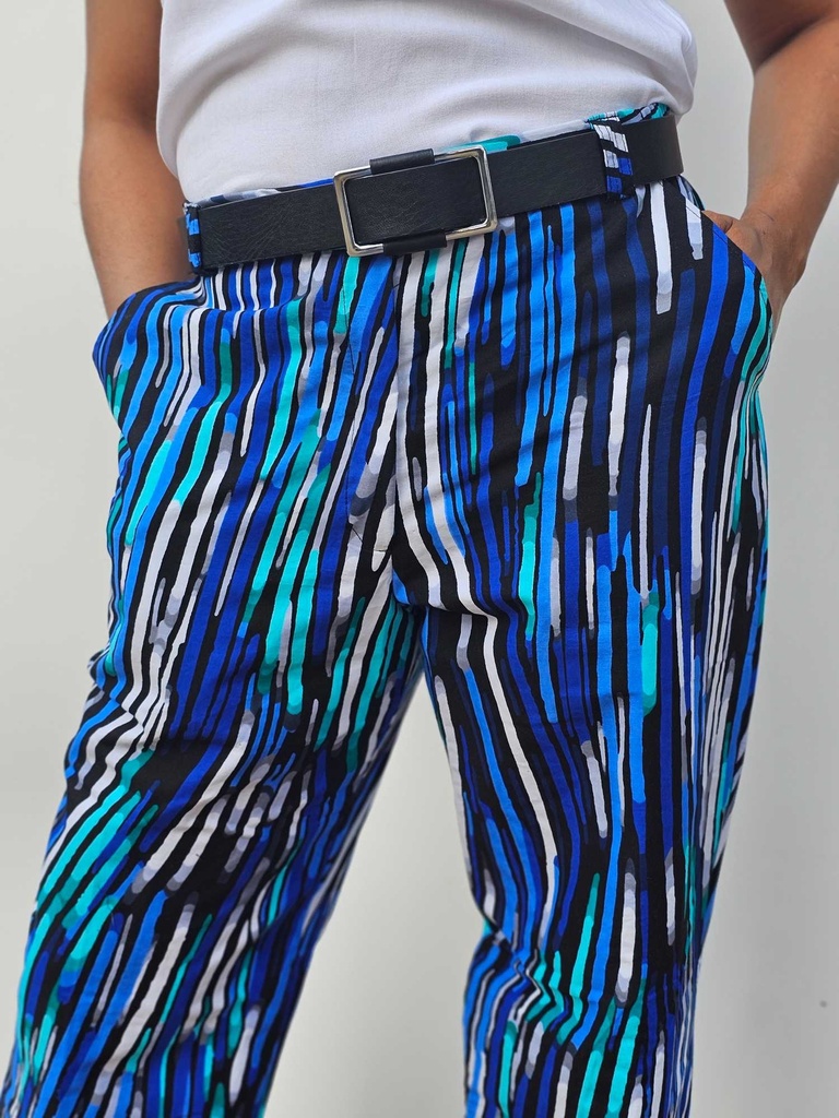 City - blue stripes