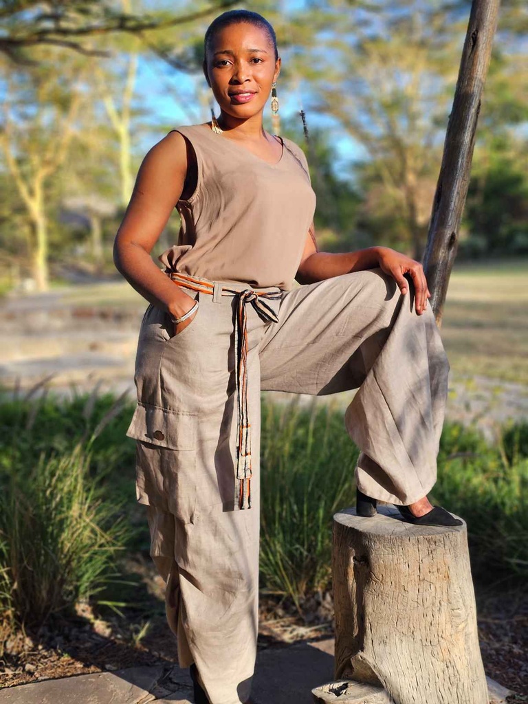 Kargo pantalone lan
