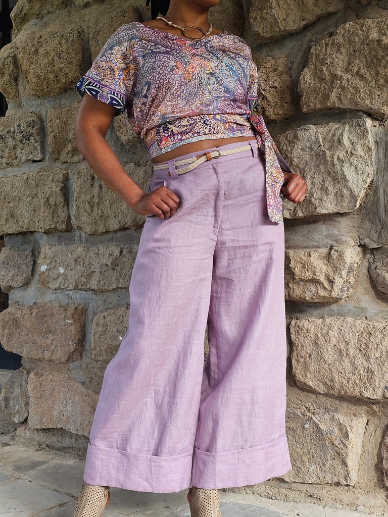 Svileni crop top