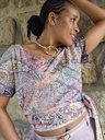 Svileni crop top