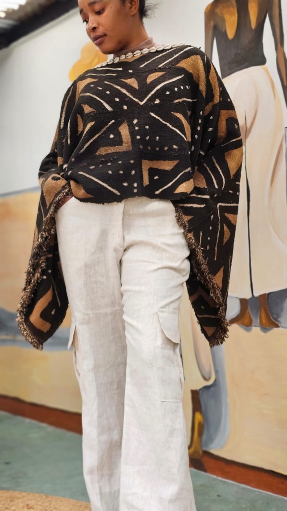 Poncho od bogolana