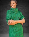 Strukirana rolka emerald stripe