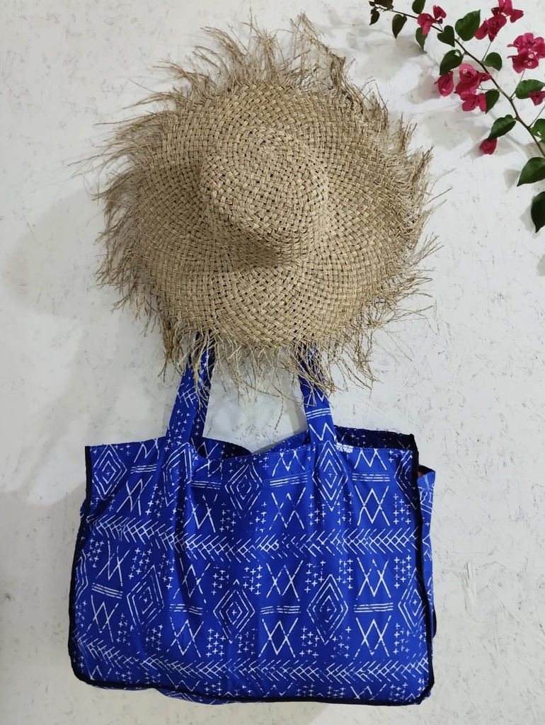 Torba za plazu, tribal blue