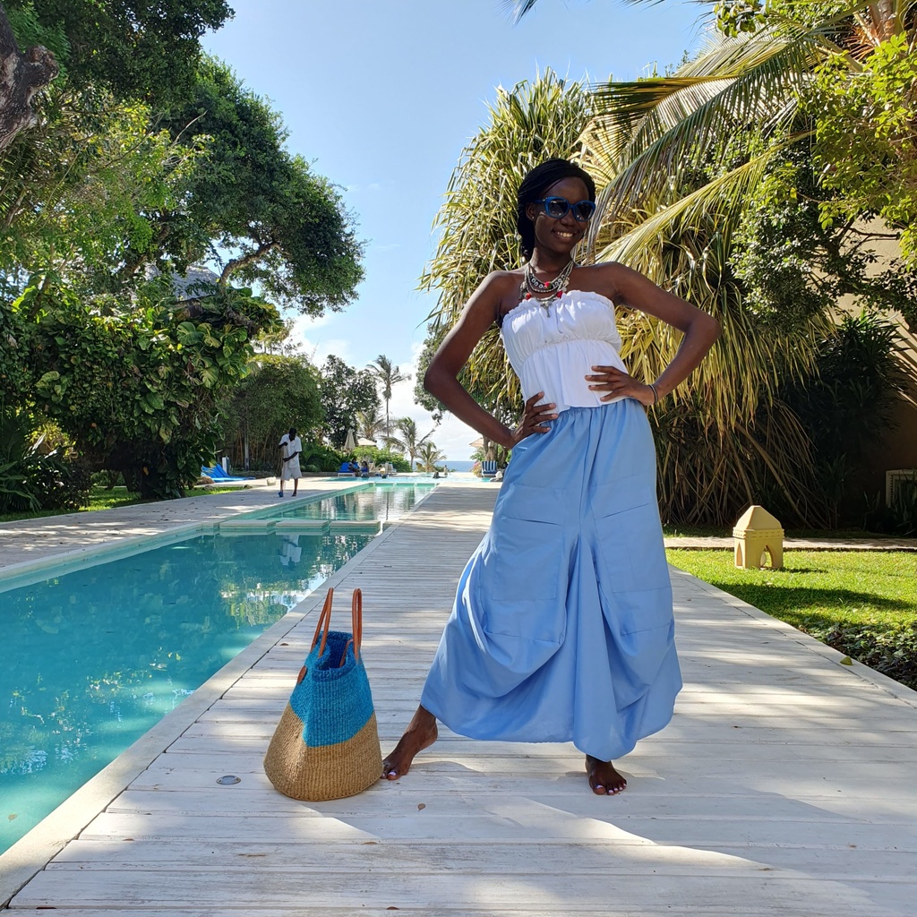 Lamu suknja baby blue (XS/S)