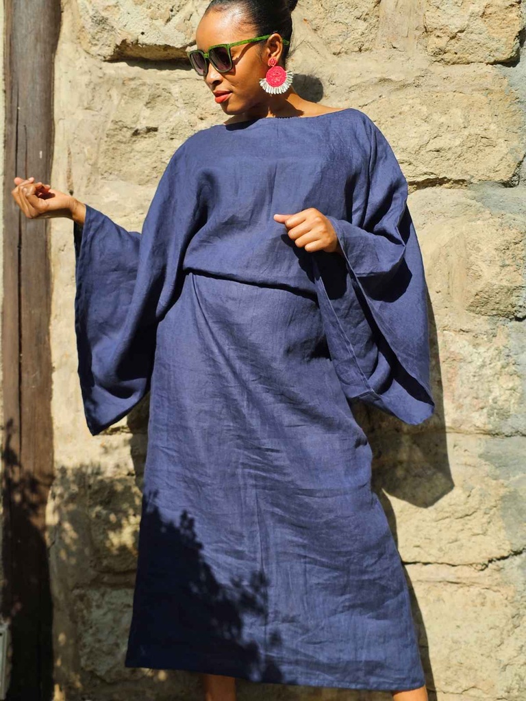 Lanena kimono haljina (XS/S, 120 cm)