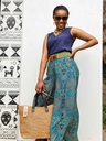 Svilene Palazzo pantalone Rajastani blue