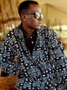 Bomber jakna tribal crno bela