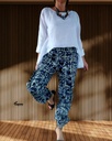 Kargo pantalone dezen navy cream