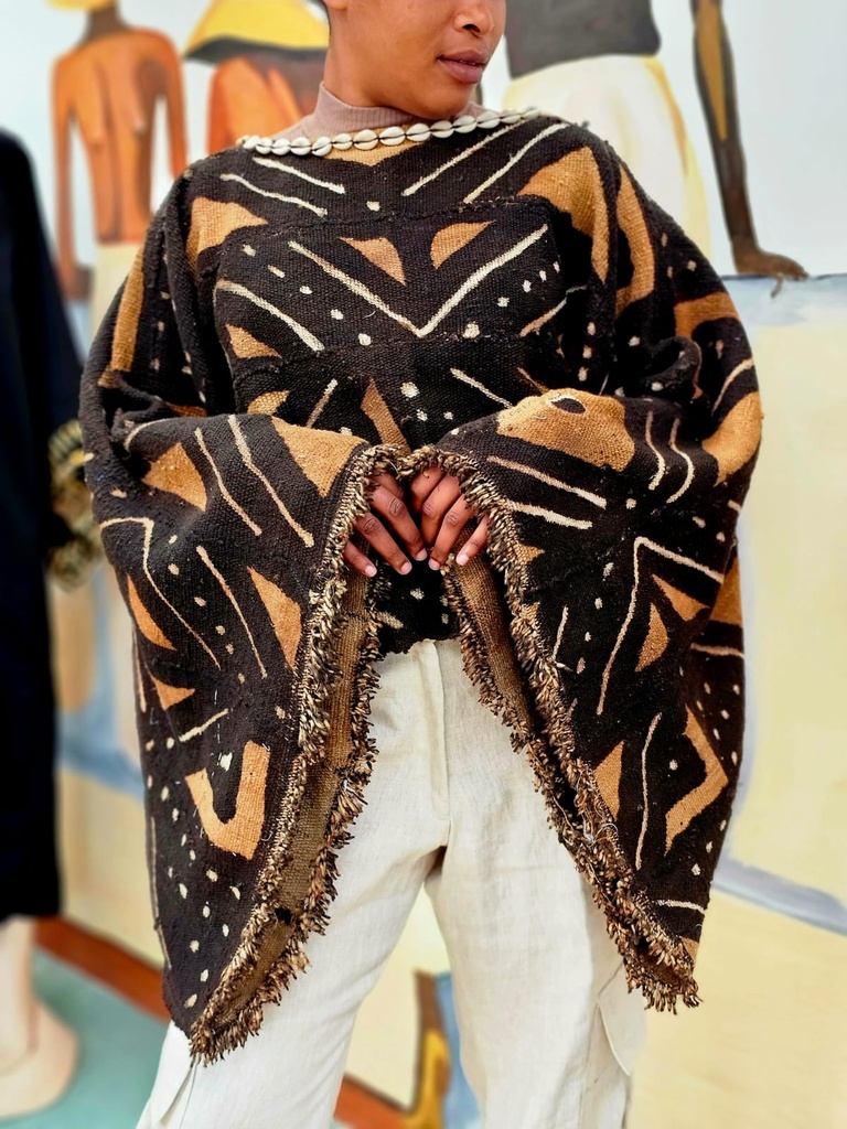 Poncho od bogolana