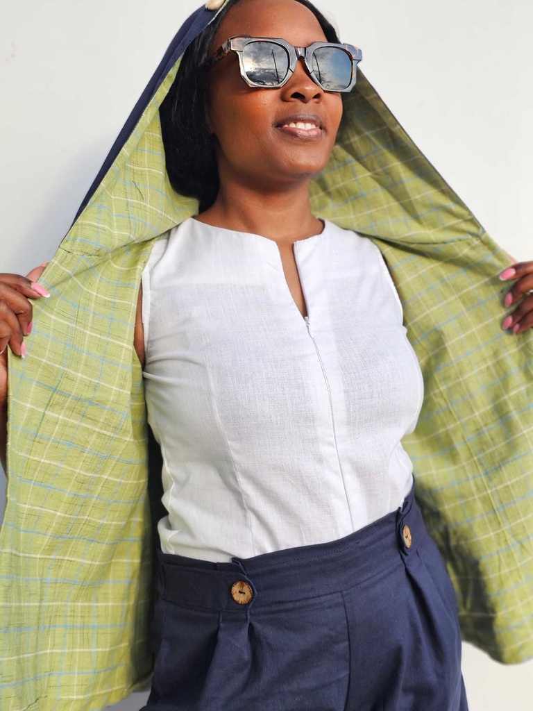 Kardigan Jodpur indigo kiwi (L/XL)