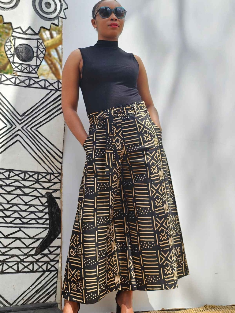 Palazzo pantalone tribal (S/M, 90 cm)