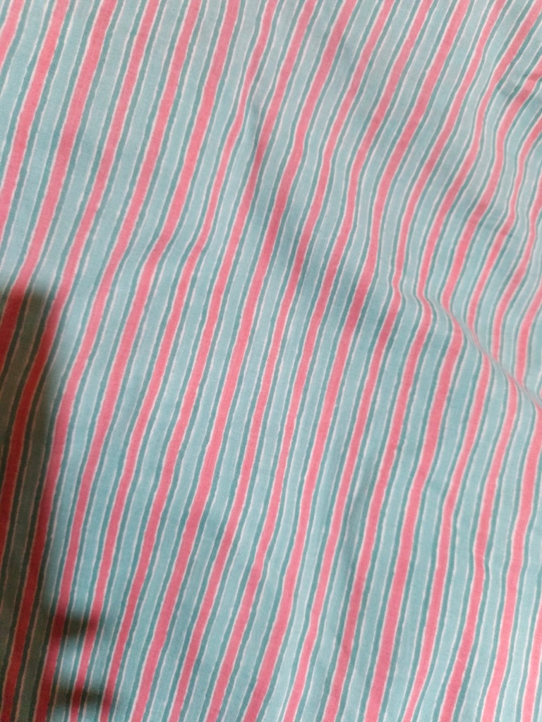 Indijski pamuk pink blue candy stripes