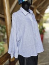Sankofa lanena bluza herringbone